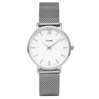 Cluse CW0101203002 Horloge Minuit Mesh silver-white 33 mm  1