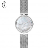 Skagen SKW2979 Horloge Karolina Solar staal zilverkleurig-parelmoer 36 mm 1