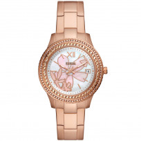 Fossil ES5192 Horloge Stella staal rosekleurig 37 mm 1