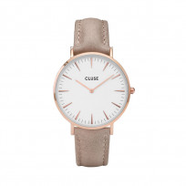 CLUSE CW0101201015 La Bohème Rose Goldplated White Hazelnut horloge 1