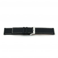 Horlogeband H110 Classic Zwart Leer 22x22mm 1