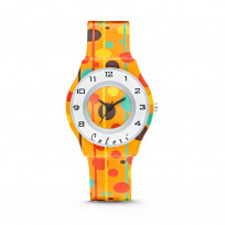 Colori kinderhorloge Funtime Stippen oranje 34 mm 5-CLK041 1