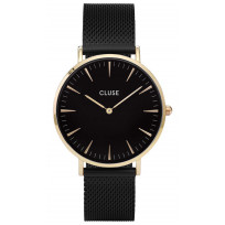 CLUSE CW0101201008 Horloge La Boheme Mesh goudkleurig 38 mm 1