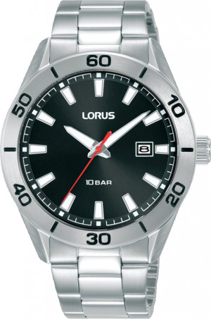 Lorus RH965PX9 staal zilverkleurig-zwart 40 mm 1