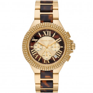 Michael Kors MK7269 Horloge Camille Chrono staal goudkleurig-bruin 43 mm 1