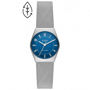 Skagen SKW3080 Horloge Grenen Lille Solar Powered staal zilverkleurig-blauw 26 mm 1